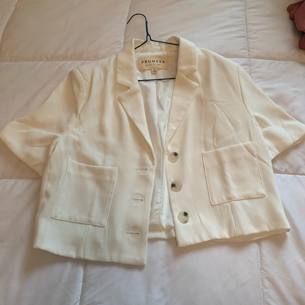 Ivory Button Up Blouse